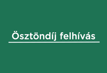 ösztöndíj felhívás